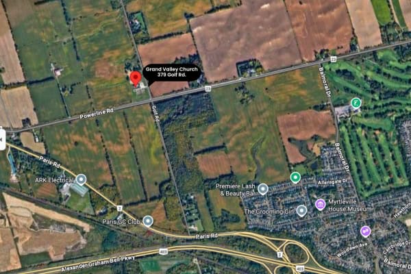 GVC-Map-vf Grand Valley Church Map 379 Golf Road Brantford ON